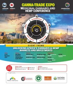 Event flyer for the Canna-Trade Expo Medicinal Cannabis and Hemp Conferences November 2025.